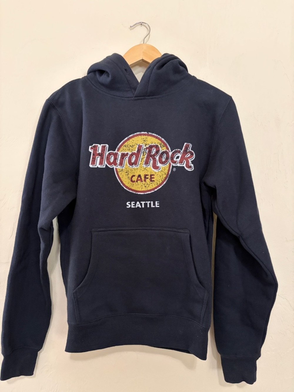 Hard Rock Cafe Blue Hoodie. Worn Once. Excellent Condition!